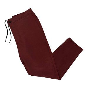 BANANA REPUBLIC Mens Slim Fit Performance Pant Maroon Dark Red 32x32 EUC
